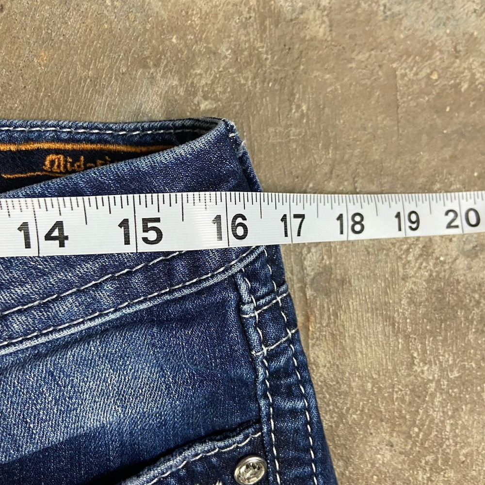 Vintage Y2K Rock Revival Esther Jeans Women's Size 30 Mid Rise Boot Cut - Picture 10 of 11